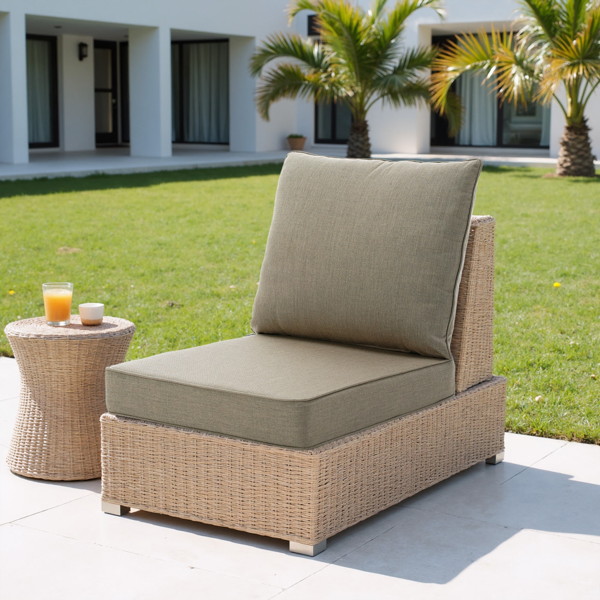 Set of 2/4/6 Sunbrella Deep Seating Cushion Outdoor Pillows Cushion 22"x24"