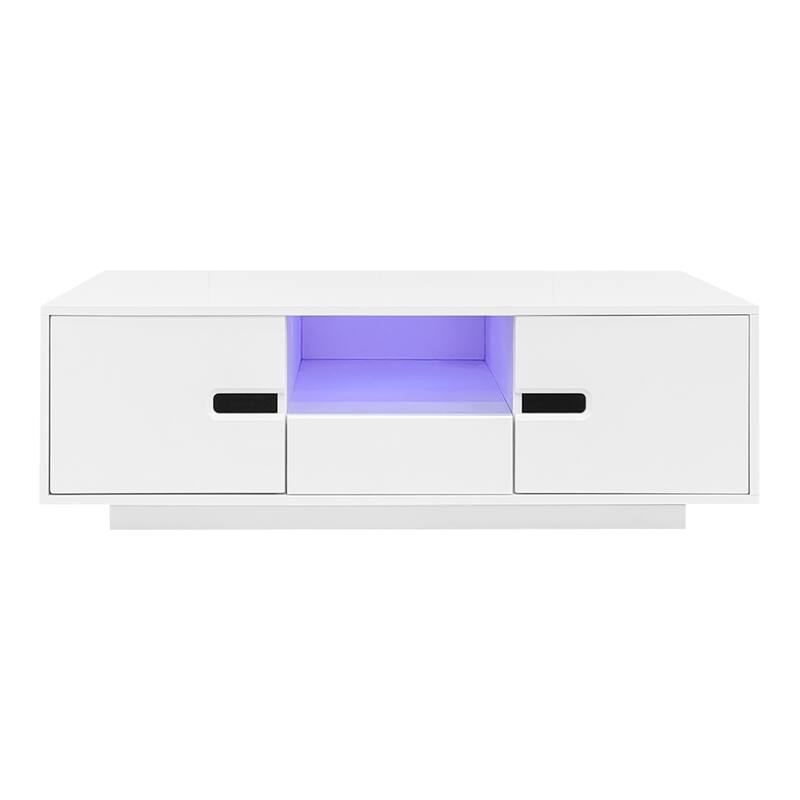 Living Room Modern High Glossy Rectangle Coffee Table