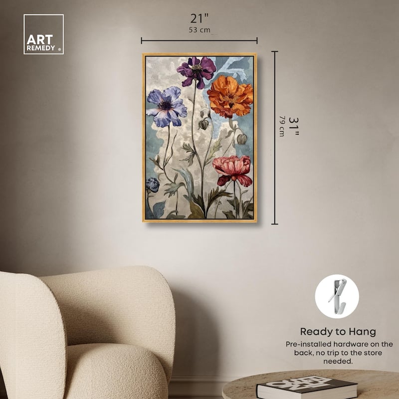 Hued Blossom III Canvas by Art Remedy