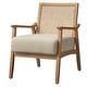 preview thumbnail 8 of 12, Lifestorey Serena Cane and Solid Wood Accent Chair Light Oak