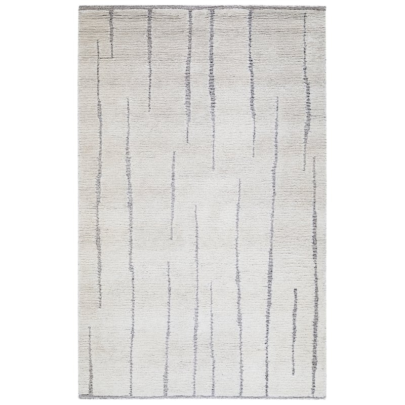 Terra by Obeetee Sun Lines Rug - Cream/Onyx - 5' x 8'