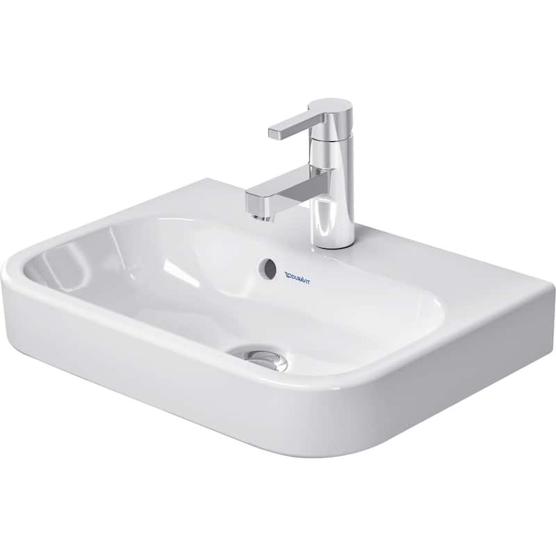 Duravit Happy D.2 20" Ceramic Vanity Top - White / Glazed Underside - Painted