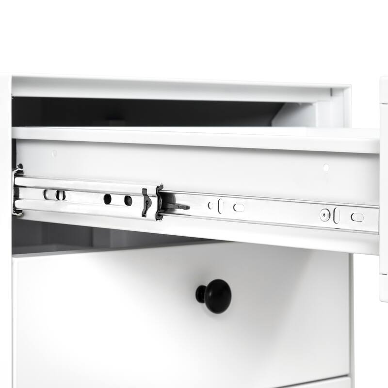 Practical Storage Side Table Bedroom Nightstand, Accent Cabinet