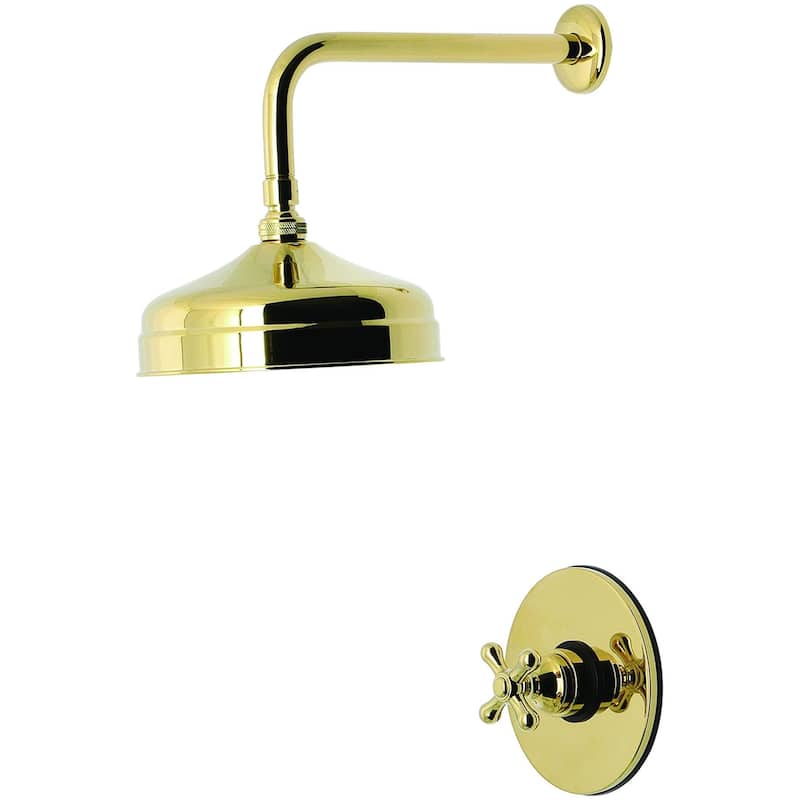 Kingston Brass KB633.AXSO Restoration Shower Only Trim Package with - Polished Brass