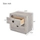 preview thumbnail 6 of 15, 3-Piece King Size Farmhouse Platform Bed Set - Includes Bed and 2 Nightstands, Rustic White