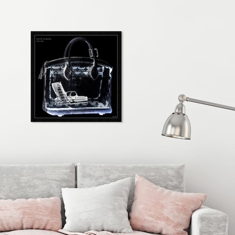 Oliver Gal 'Couture X Ray' Fashion and Glam Framed Wall Art Prints Handbags - Black, White