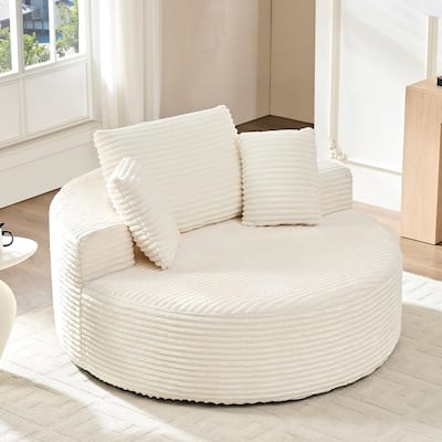 Corduroy Lazy Sofa Bean Bag Chair,Sponge Chaise Lounge Chair Indoor,Modern Sleeper Chair for Living Room Bedroom Office