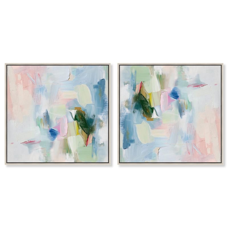 Turbulence I Canvas by Art Remedy - 24" x 24" - Silver