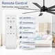 preview thumbnail 12 of 173, 42/48/52/56/62-IN LED Ceiling Fan with Light Kit and Remote(5/7-Blade)
