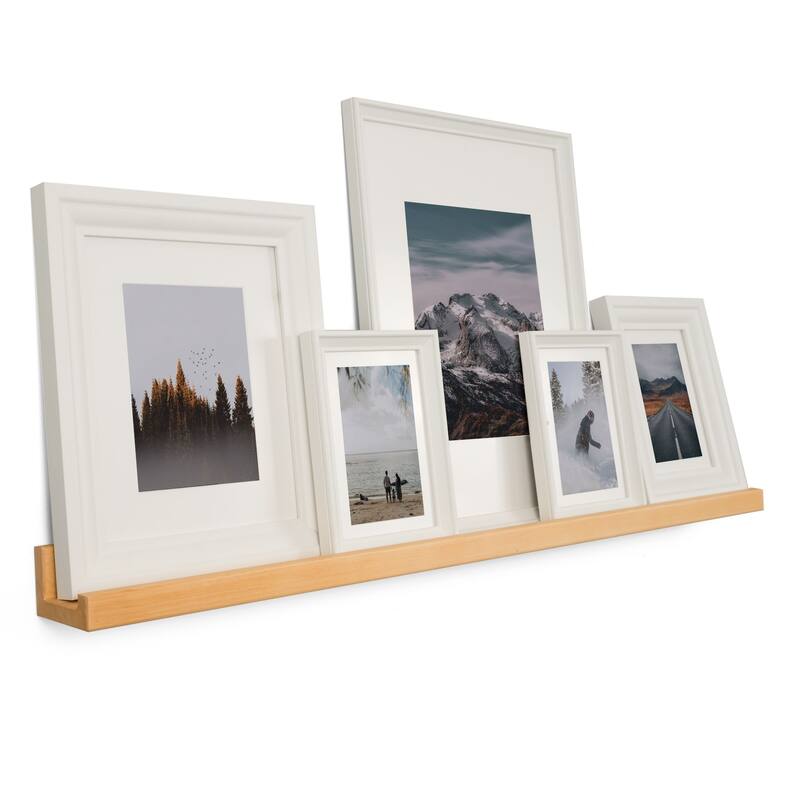 Rustic State Ted Picture Ledge Set of 2 Wall Mounted Shelves 36 Inch