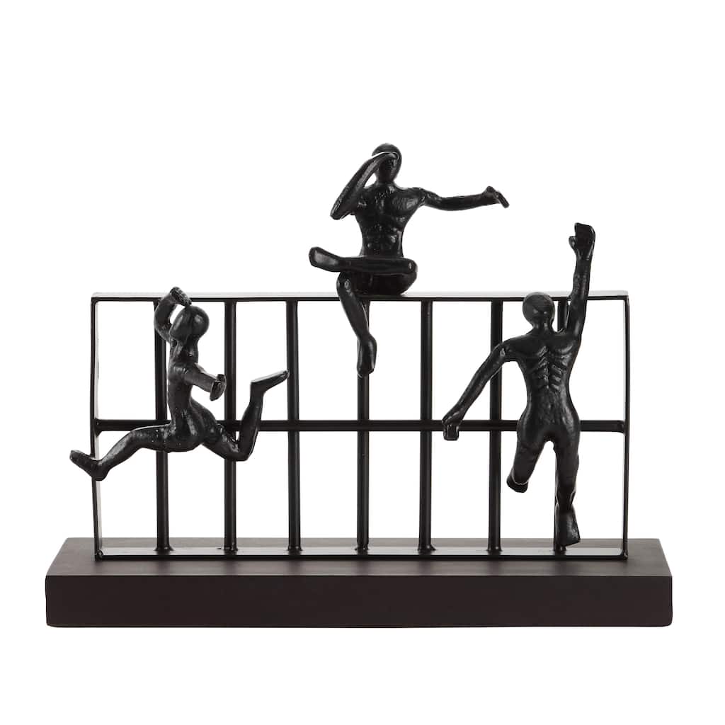 Metal People Sculpture - Black - Roche River Decor