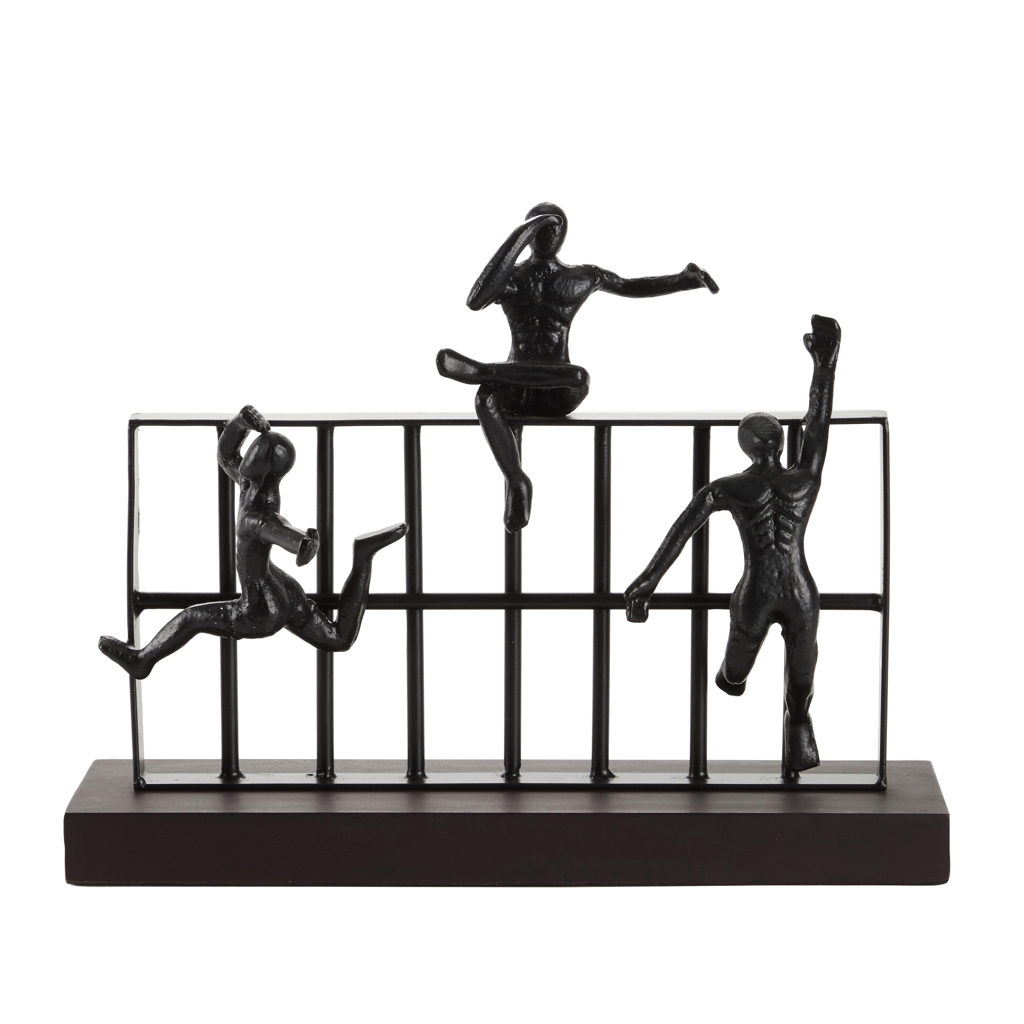Metal People Sculpture - Black - Roche River Decor