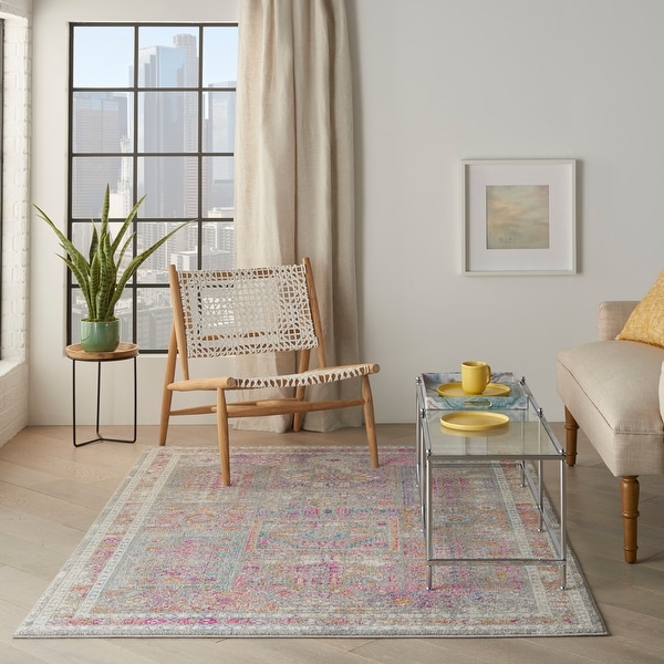 Nourison Passion Floral Geometric Area Rug. Opens flyout.