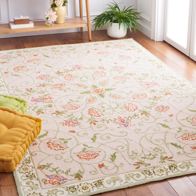 SAFAVIEH Handmade Chelsea Alecsandra French Country Wool Rug