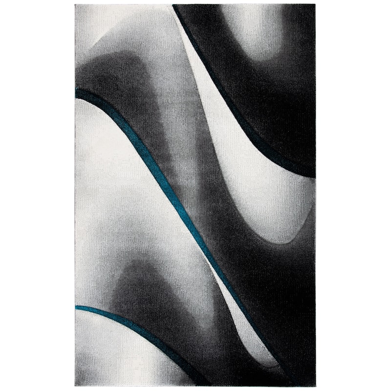 SAFAVIEH Hollywood Jocelyne Mid-Century Modern Abstract Rug - 2'7" x 5' - Grey/Blue