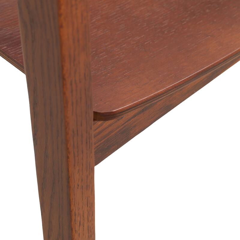Rivo Modern Accent Dining Chairs with Arms in Oak Wood for Dining Room, Living Room and Kitchen