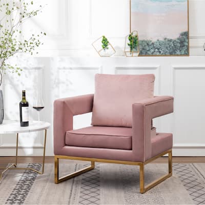 Contemporary Upholstered Accent Arm Chair