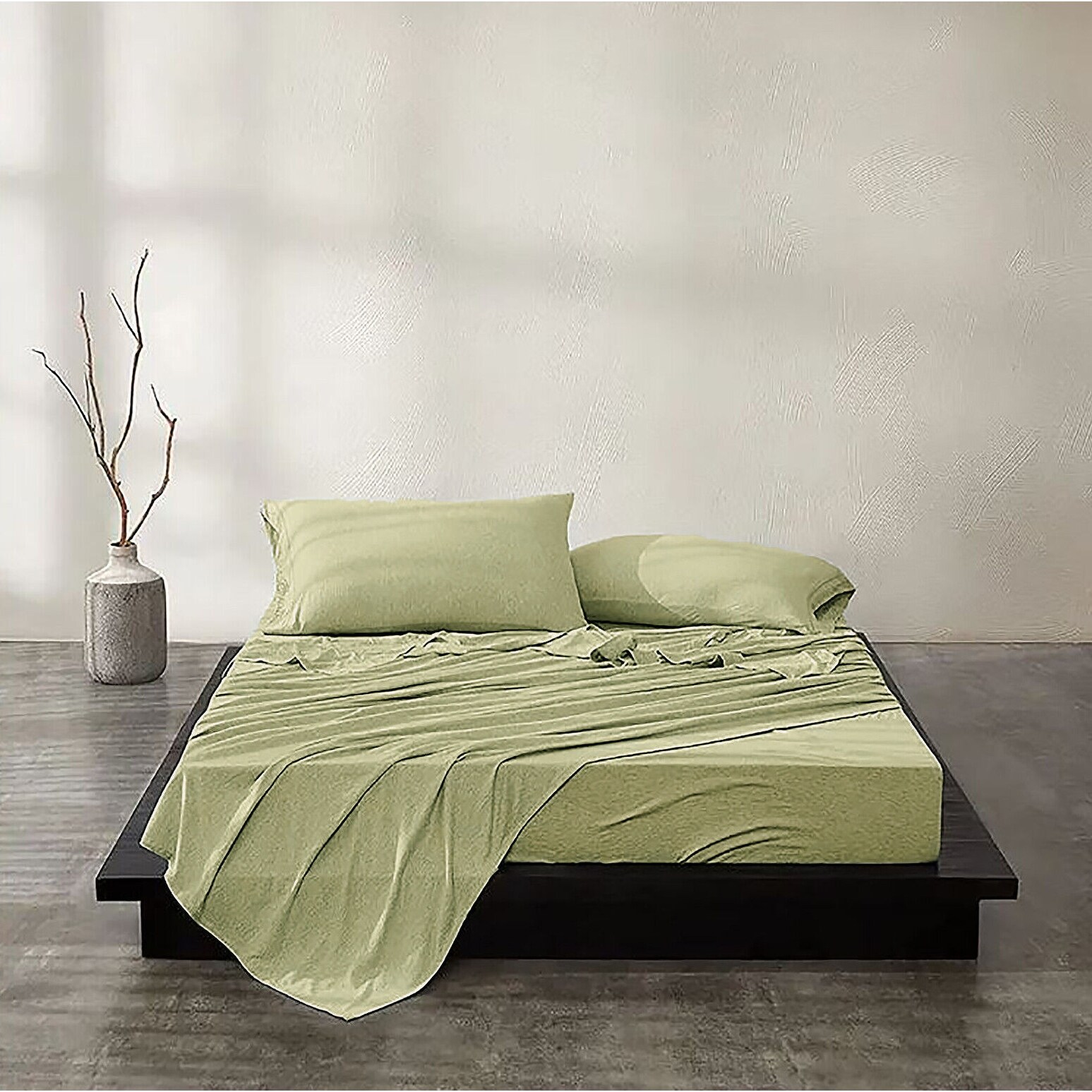 Sage Green Luxury Extra Soft Deep Pocket Fresh Breathable Sheet Set On Sale Bed Bath Beyond 39206780