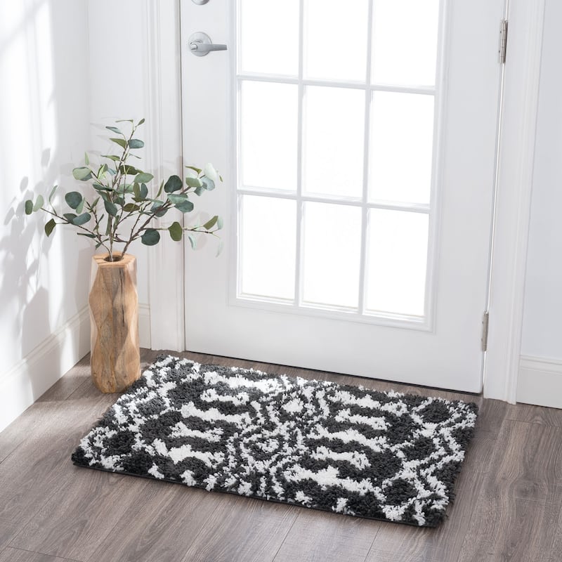 Joy Shag Mediterranean Geometric Indoor Area Rug