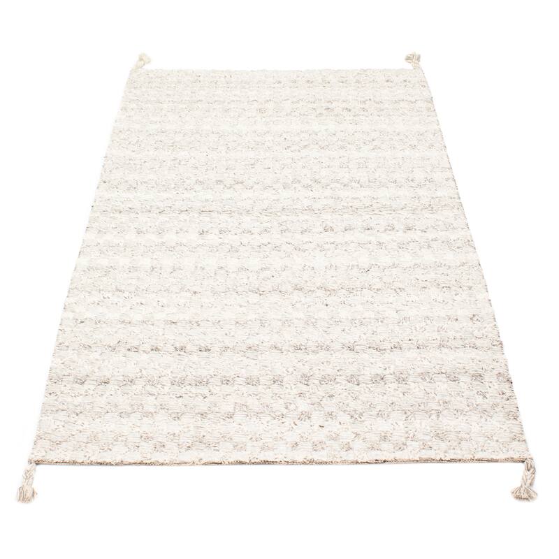 ECARPETGALLERY Braid weave Sienna Grey Wool Rug - 4'11 x 8'0