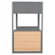 preview thumbnail 11 of 12, Teddy Fleece Twin Loft Bed with Shelves, Drawers and Desk, Gray