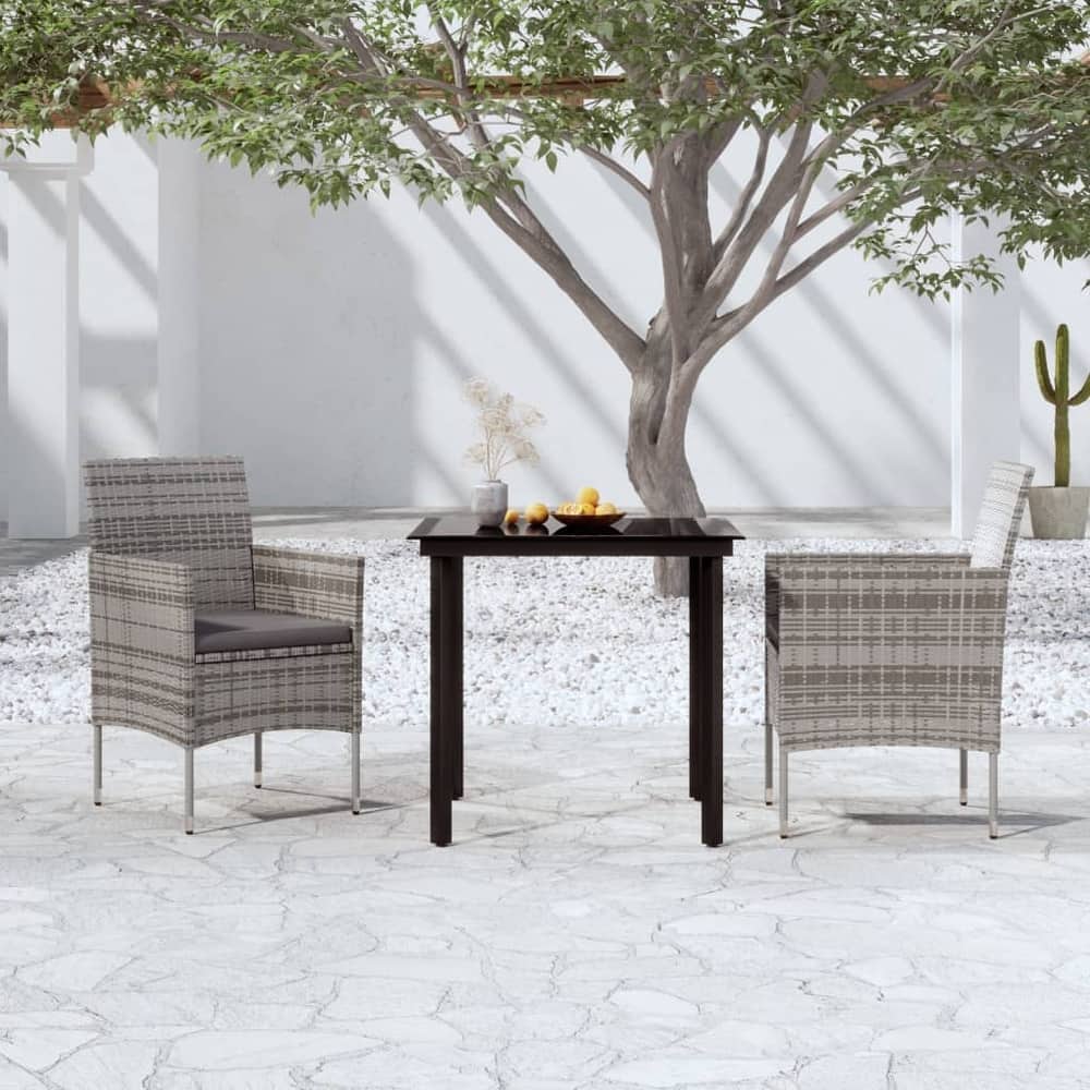 vidaXL Patio Dining Set Outdoor Dining Set Table and Chair Set for Garden
