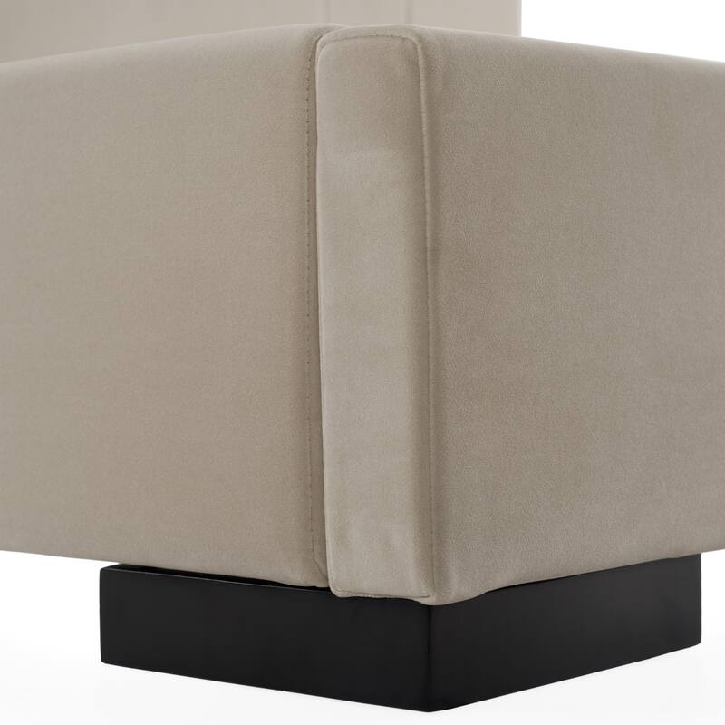 Penrose Modern Beige Fabric Bed
