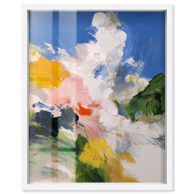 Clouds and Color II Shadowbox by Art Remedy - White - 16" x 20"