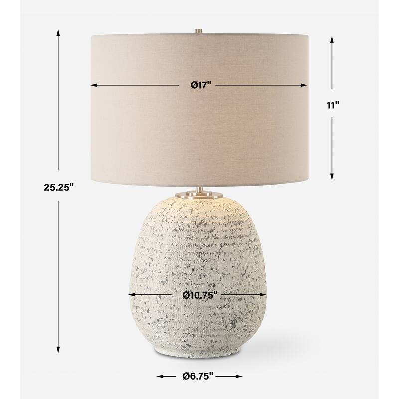 Uttermost Danala Stone Table Lamp - 25.25" H X 17" W X 17" D