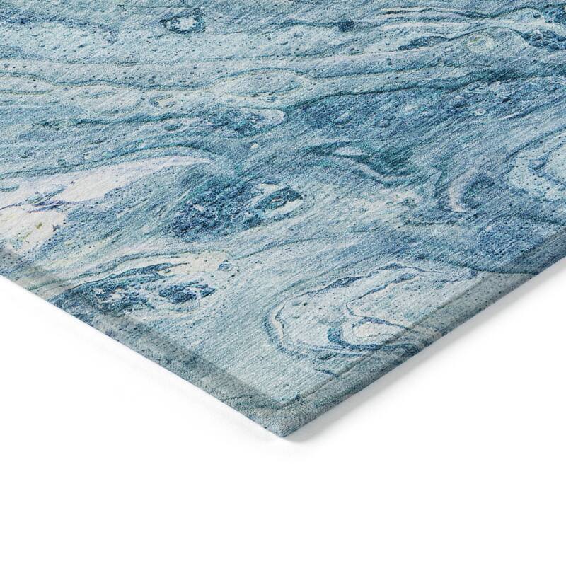 HomeRoots Abstract Transitional Rectangle Outdoor Rug