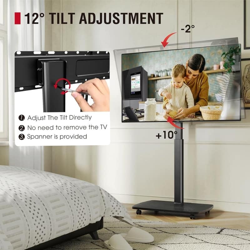 Rolling TV Stand