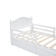 preview thumbnail 9 of 42, Kids Platform Bed with Saddle-shape Headboard and Footboard, 2 Drawers Underneath, 10 Pc Slats Support, No Box Spring Needed