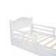 preview thumbnail 8 of 9, White Kids Platform Bed Wood Bed Frame 2 Drawers Twin Size