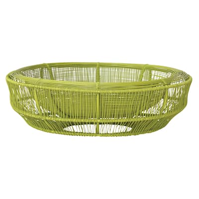 Metal Wire Double-Wall Bowl - 13.0"L x 11.0"W x 4.0"H