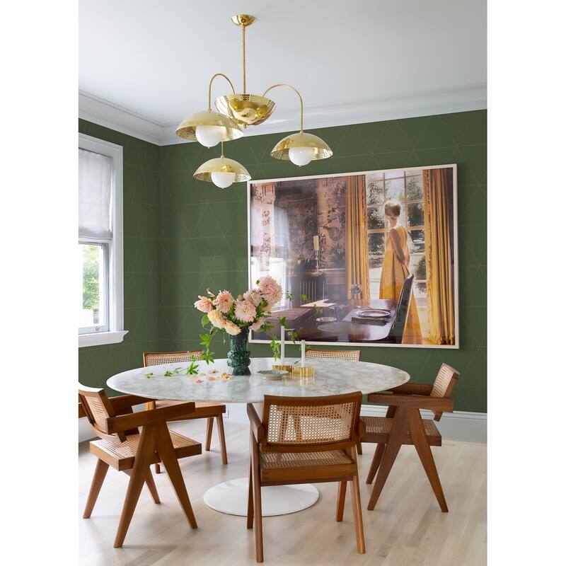 A-Street Prints Twilight Moss Geometric Wallpaper