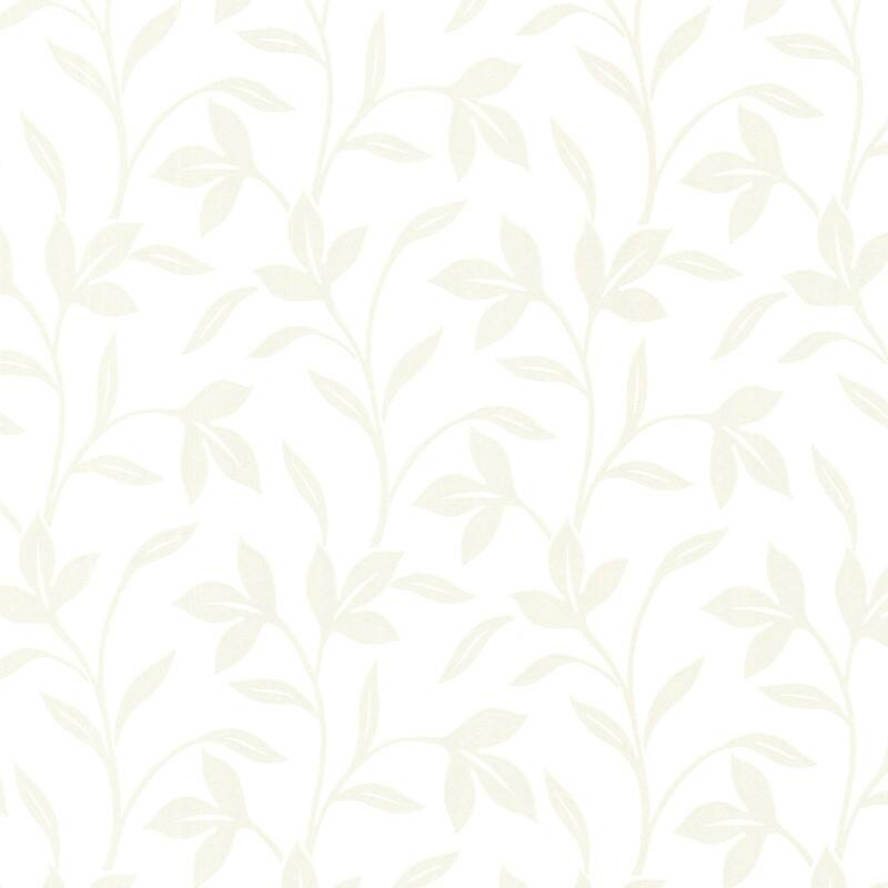 Brewster Cynthia Champagne Tonal Leaf Trail Wallpaper - 20.5in x 396in x 0.025in