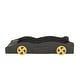 preview thumbnail 25 of 26, Twin Race Car Platform Bed with Wheels & Storage - Fun for Kids