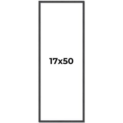17x50 Frame Brown Solid Wood Picture Frame - Complete Modern Photo