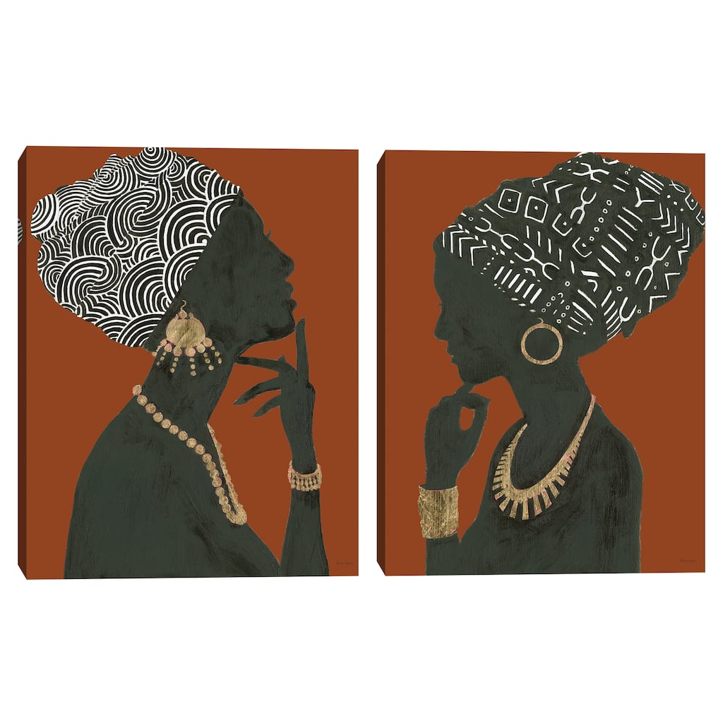 Graceful Majesty Spice I-II by Emily Adams Canvas Art Prints