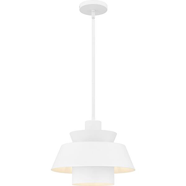 slide 2 of 9, Lumi 1-Light Matte White Pendant