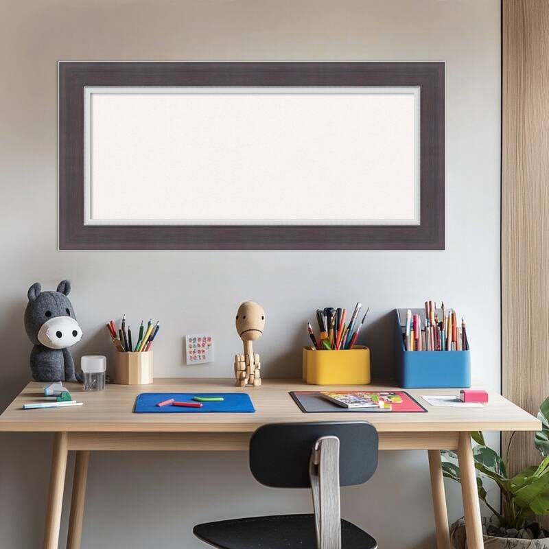 Ellie Brown Silver Framed Cork Board - Bulletin Board, Organization Board, Pin Board