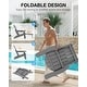 preview thumbnail 16 of 52, WINSOON All Weather HIPS Folding Adirondack Chair with Ottoman, 5-Gear Adjustable Backrest and Retractable Ottoman Set of 4