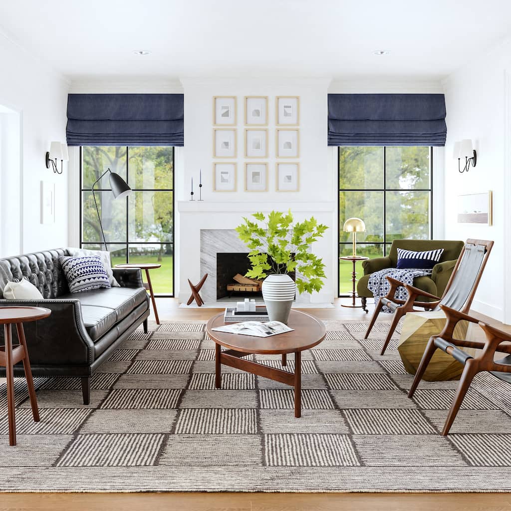 Milo Tiled Wool Area Rug