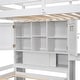 preview thumbnail 5 of 10, Twin over Twin Loft Bed with Built-in Desk and Staircase, White