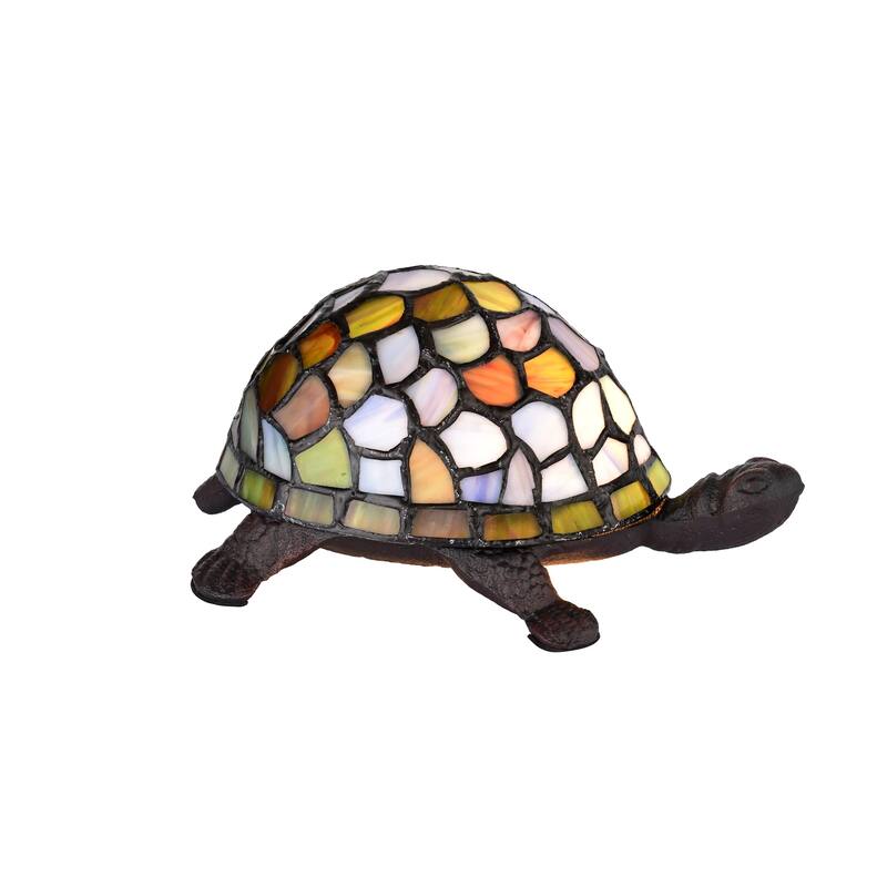 Tiffany-style Turtle Accent Lamp
