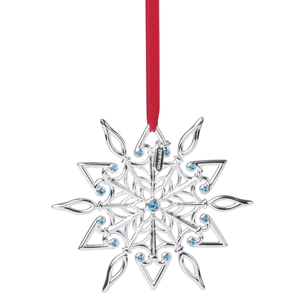 Lenox 2025 Snow Majesty Silverplate Ornament, 21st Edition