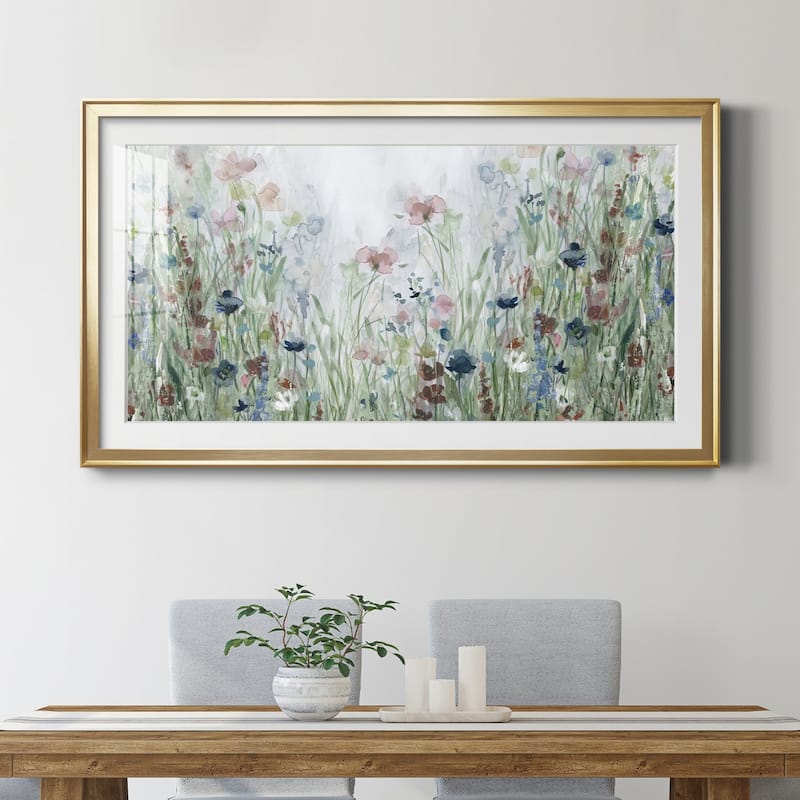 Wildflower Fields- Premium Gallery Framed Print - Ready to Hang