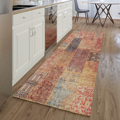 Premium Washable Super Soft Boho Patches Mayfield Rug