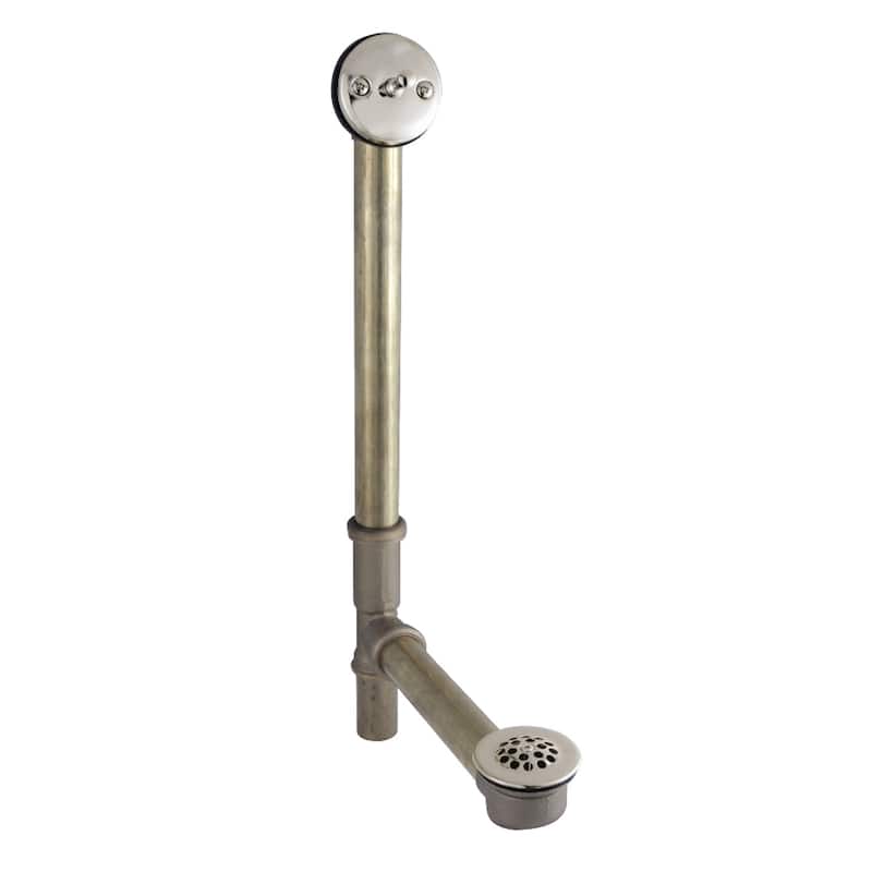 Made To Match 16" Trip Lever Waste and Overflow Drain - Polished Nickel