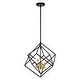 preview thumbnail 3 of 7, Rad 4 Light Mid-Century Modern Geometric Cage Bulb Pendant